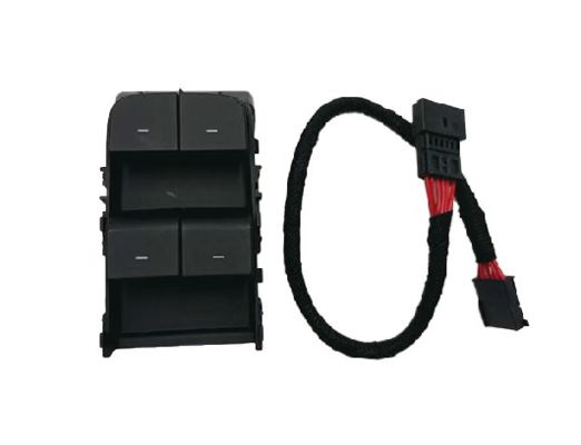 Chuyển đổi cửa sổ bên người lái Tesla màu đen mờ với dây 1081037-02-G