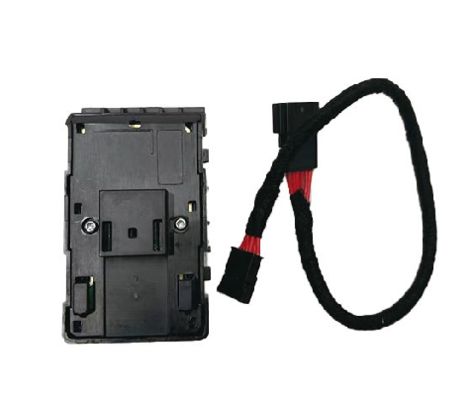 Chuyển đổi cửa sổ bên người lái Tesla màu đen mờ với dây 1081037-02-G