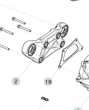 Tesla MX/MS SDU-F Vòng quay phản ứng cánh tay 1052783-00-C 1800 N*m Capacity
