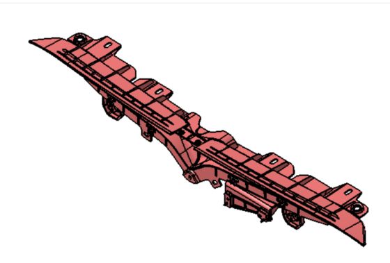 Giá đỡ logo chữ T phía trước Tesla Model S 2021+ Nhựa đen 82x13x10mm