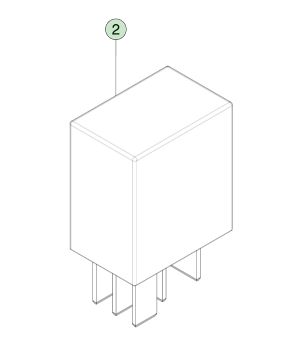 40 Amp 12 Volt Plug-In Relay cho Tesla Model S (2012-2021) OEM Phần 1009577-00-A